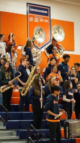 West Springfield High School pep band performed at FanQuest