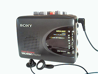 Photograph of a Sony Walkman.